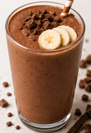 Chocolate Avocado Banana Smoothie Recipe