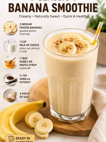 classic banana smoothie recipe