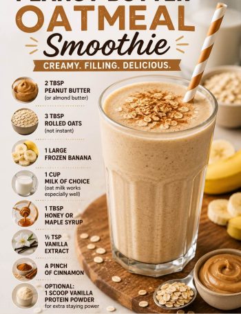 Peanut Butter Oatmeal Smoothie