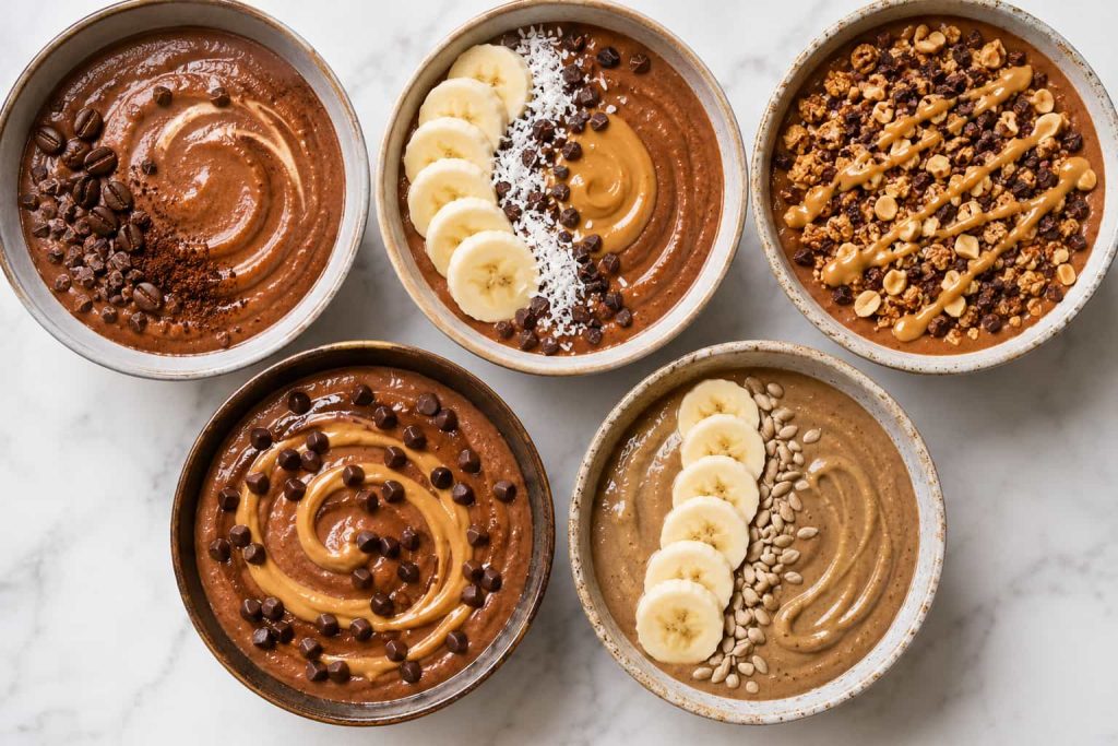 Chocolate Peanut Butter Smoothie Bowl VARIATIONS