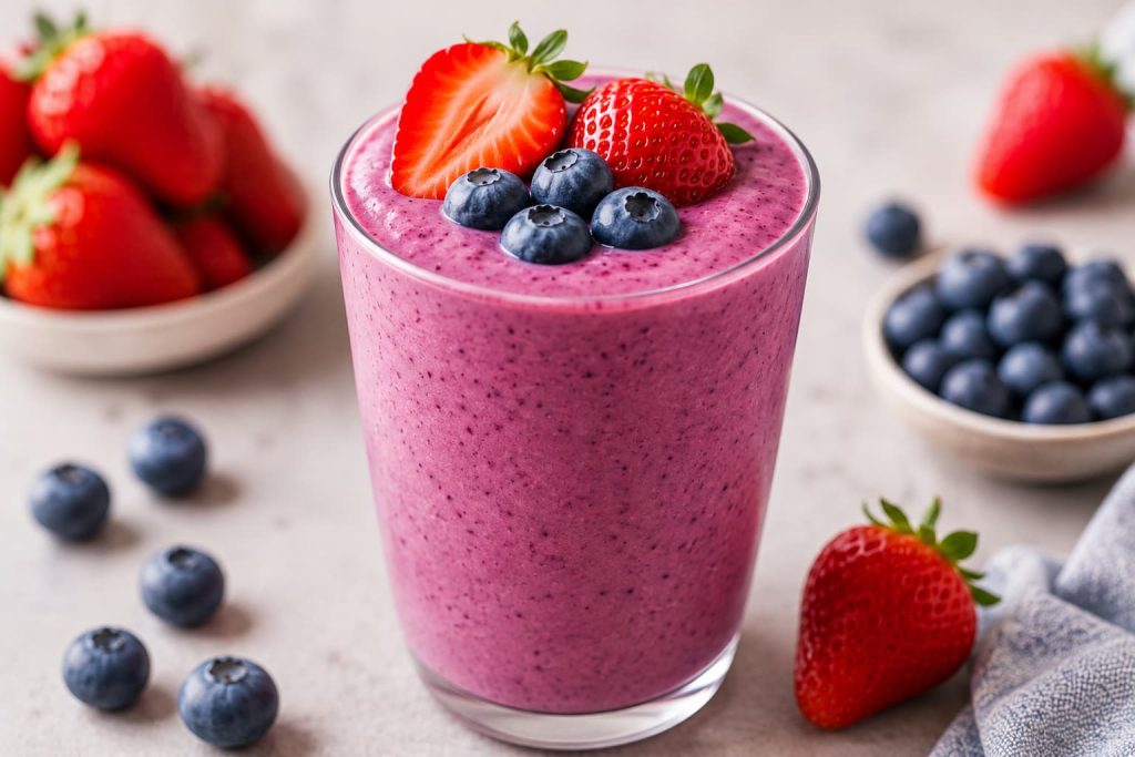Strawberry Blueberry Smoothie recipe