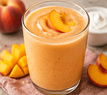 Creamy Peach Mango Yogurt Smoothie