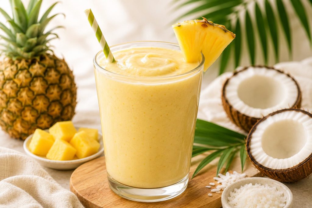 the classic Pineapple Coconut Smoothie recipe